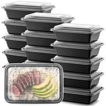 15-Pack Reusable Meal Prep Containers Microwave Safe Food Storage Contai... - £16.51 GBP