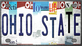 Ohio State Strip Art Novelty Mini Metal License Plate Tag - £11.74 GBP