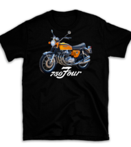 MOTORCYCLE T SHIRT , For Honda CB750 Four K0 1969 Candy Gold, Printed USA, - £15.91 GBP