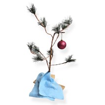 Charlie Brown Christmas Tree with Linus Blanket 22 Inch Classic Peanuts Holiday - £11.63 GBP