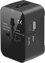 Universal Travel Adapter International Plug Adapter with 2 USB Ports 1 U... - £29.07 GBP