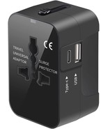 Universal Travel Adapter International Plug Adapter with 2 USB Ports 1 U... - £28.62 GBP