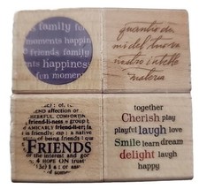 Hero Arts Rubber Wooden Stamps 2004 Conversation Dots LL927 Set Of 4 Sealed - $8.66