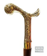 Stile antico del bastone da passeggio in legno d&#39;ottone d&#39;argento reale... - £21.49 GBP