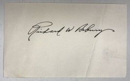 Richard W. Asbury (d. 2016) Signed Autographed 3x5 Index Card - WWII Flying Ace - £19.98 GBP
