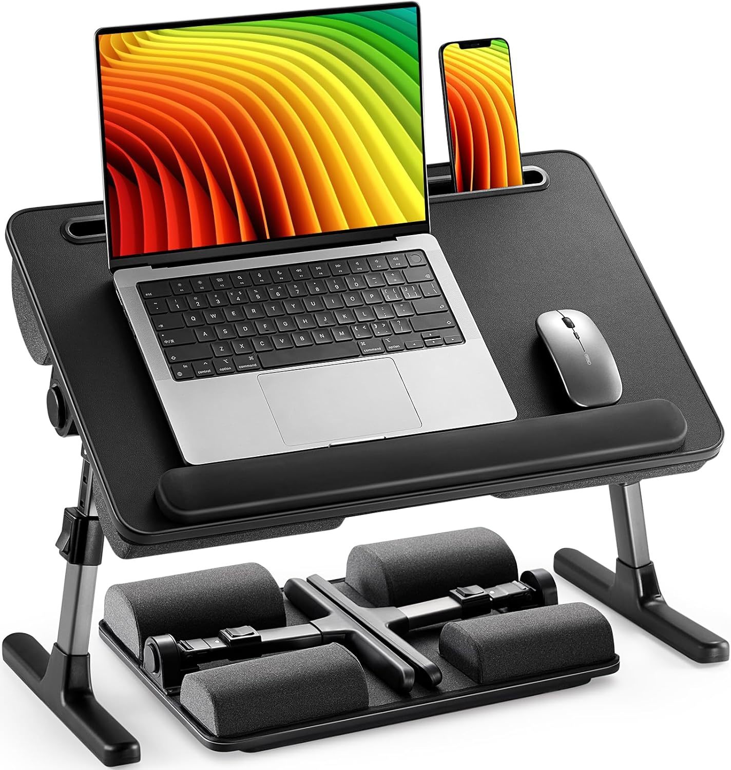 Huanuo Laptop Bed Desk, Computer Lap Tray For Couch Sofa Floor, Foldable... - $90.99