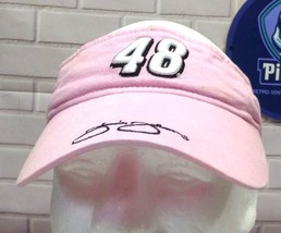 Jimmie Johnson #48 Pink Adjustable Visor Hat By Winners Circle - $9.50