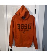 Vintage BGSU Falcons Sweatshirt Mens S Orange Hoodie University Football... - £25.09 GBP