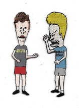 Beavis and Butthead Figures Die-Cut Embroidered Patch Set of Two NEW UNUSED - £11.39 GBP