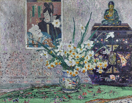 Still Life With Japanese Print Ceramic Tile Mural Backsplash - £54.60 GBP+