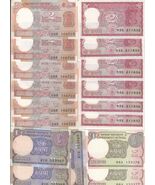 INDIA - LOT OF 17,  1, 2 RUPEES, 4 DIFFERENT VARAITIES, RANDOM YEAR, UNC, c - $16.34