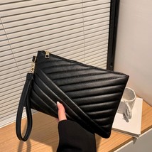 Women Wristlet Bag Stylish Women Leather Envelope Bag Shopping Traveling Portabl - £9.43 GBP