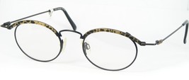 Vintage F+A Fashion 2008 016 Matt Black Gold Eyeglasses 46-169-135mm Germany - $43.13