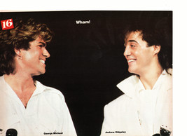 George Michael teen magazine pinup clipping Andrew Ridgeley you did good... - $3.50