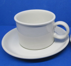 Midwinter Stonehenge White Cup With Saucer VGC Wedgwood Group Member - £7.04 GBP