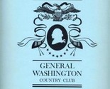 General Washington Country Club Menu 1960&#39;s - $29.67