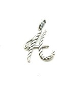 David Yurman Diamond &quot;H&quot; Alphabet Pendant Sterling Silver Estate DY664 - $287.10