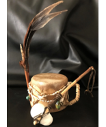 Native American Handmade Birch Drum &amp; Mallet - £59.25 GBP