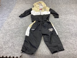 Pittsburgh Penguins Jacket Pants Boys 12 Months Reebok Lined Hooded Logo Zip Up - £19.08 GBP