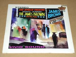 The James Brown Show Apollo Theatre Vinyl Record Album Original King Black Label - £51.35 GBP