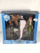 Disney Heroes Peter Pan Deluxe Action Figure Set Vintage Disney Store Pl... - £70.06 GBP