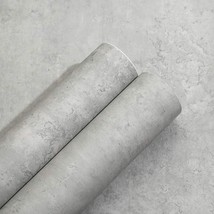 Peel And Stick Vinyl Cement Concrete Contact Paper With 3D Texture In Li... - $44.95