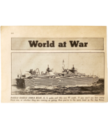 1944 US Navy Zebra Boats Illusion Advertisement WW2 Era Boats Military D... - $550.13 MXN