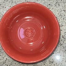 Dansk Craftmark Poppy Red Leaf Pasta/Salad Serving Bowl Pre Owned - $47.24