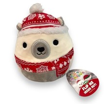 Squishmallow Flip A Mallows 5” Polar Bear Brooke &amp; Fred the Elf  - £18.32 GBP