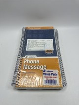 2 pack Adams Wirebound Telephone Message Book, 5-1/4 x 11, 2-Part Carbonless USA - £11.53 GBP