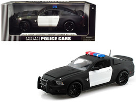2012 Ford Shelby Mustang GT500 Super Snake Unmarked Police Car Black/White 1/18  - £78.28 GBP