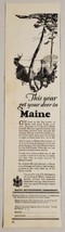 1927 Print Ad Maine Development Commission Deer Hunting Portland,ME - £10.15 GBP