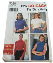 Simplicity Sewing Pattern 7280 Knit Top Shirt Spring Uncut Size 8 10 12 14 16 18 - £4.23 GBP