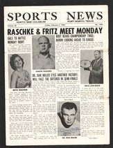Sports News Wrestling Newsletter&amp; Match Program #1022 2/7/1969-Fort Worth TX-... - £48.25 GBP
