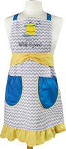 Whip It Good Embroidered and Chevron Pattern Apron - $276.38 MXN