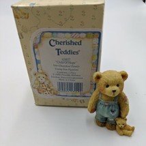 Enesco Cherished Teddies Figurine Child Of Hope with Bear 624837 Young S... - $187.46 MXN