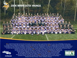 2006 MINNESOTA VIKINGS 8X10 TEAM PHOTO FOOTBALL PICTURE NFL - $4.94