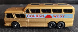 LLEDO DAY GONE 1954 GOLDEN WEST TOURS BUS DIECAST 4.25&quot; GREYHOUND HIGHTO... - $5.95