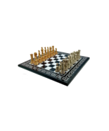 Italfama  Roman Emperor Chess Set + Black Lacquered Wooden ChessBoard - $574.00