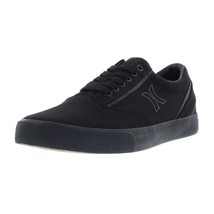 Hurley Arlo Lace Men Lace Up Casual Sneakers US 11 Black Canvas - £26.05 GBP