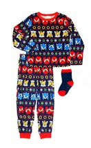 Sonic the Hedgehog Boy&#39;s Character Christmas Velvety Velour Pajama, Sock... - $37.83 CAD