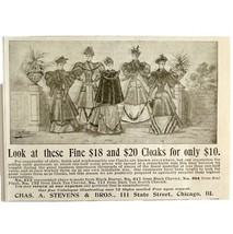 Chas Stevens Cloaks Capes 1894 Advertisement Victorian Clothing ADBN1bbb - $372.19 MXN