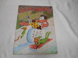 Old Vtg 1981 Santa&#39;s Helpers Dot To Dot Book Connect Dots Child Activities Teach - £7.81 GBP