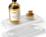 Water Absorbing Stone Tray, Quick Drying Diatomite Bathroom Tray Countertop - $13.33