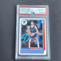 2021-2022 Panini NBA Hoops #207 Santi Aldama Signed Card AUTO Grade 10 PSA Slabb - £45.73 GBP