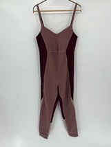 Outdoor Voices Zoom Full Length Bodysuit Sz L Mauve Pink Burgundy Colorb... - $73.50