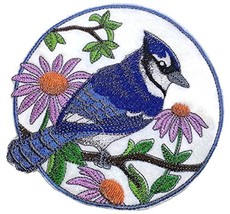 Nature Weaved in Threads, Amazing Birds Kingdom [Bluejay and Purple Cornflowers  - £15.18 GBP