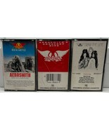 LOT OF (9) CASSETTE TAPES- ROCK- AEROSMITH- DRAW THE LINE, GREATEST HITS + - $11.97