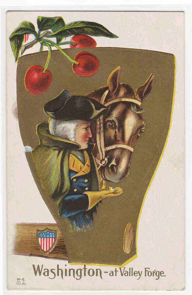 President George Washington Valley Forge Patriotic postcard - £5.52 GBP