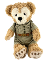 Disney DUFFY Plush Hidden Mickey Face Bear In Safari Expedition Outfit Stuffed - £17.09 GBP